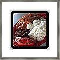 Lunch Yesterday. #hungergames #crabs Framed Print
