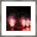Macy's Fireworks On The Hudson Framed Print