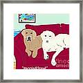 Maggie And Scout Framed Print