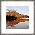Maine 25 Baxter State Park Mt. Khatahdin Reflection In Daicey Pond Framed Print