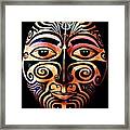 Maori Mask Framed Print