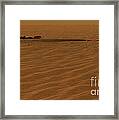 Mars Surface With Rovers Discarded Heat Framed Print