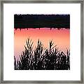 Marsh Sunset Framed Print