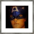 Masked Hero Framed Print