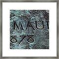 Maud Framed Print