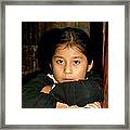 Maya Girl Coban Guatemala Framed Print