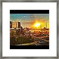 Mile High Sunset. Framed Print