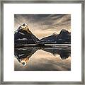 Mitre Peak And Milford Sound Framed Print