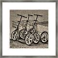 Modern Old Ways In Black And White Framed Print