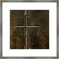 Moon Over Masts Framed Print