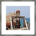 Moored Skiff Cabo De Gata Framed Print