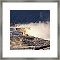 Morning At Mammoth Hot Springs Framed Print