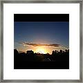 #morning #sun #sunshine #sunrise #sky Framed Print