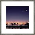 Mosquito Cove At Dusk, Antigua Framed Print