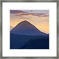 Mount Rainier From Sunrise Point Mount Framed Print