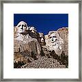 Mount Rushmore National Monument Framed Print