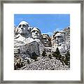 Mount Rushmore Usa Framed Print