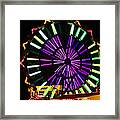 Multi Colored Ferris Wheel Framed Print