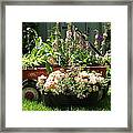 My Red Wagon Framed Print