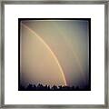 My View #hoogvliet #rainbow Looking For Framed Print