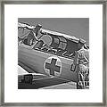 Navy Air Ambulance 1943 Bw Framed Print