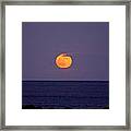 New England Moon Rise Framed Print