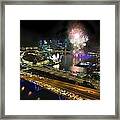 New Year Fireworks Framed Print