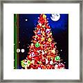 New Year Tree In Apple Application Framed Print