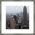 New York City From The Top Of The Rock Framed Print