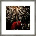 Niagara Falls Fireworks Framed Print