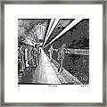 Night People In Black And White Framed Print