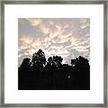 Night Sky In G-boro At My Old High Framed Print