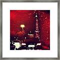 Nightlights And Rain 3 Framed Print