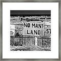 No Mans Land And Restricted Area Of The Un Buffer Zone In The Green Line Dividing Cyprus Framed Print