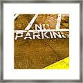 No Parking Framed Print
