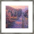 November Crossroads Framed Print