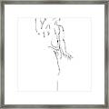 Nude_male_drawing_26 Framed Print