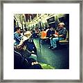 #nyc #new #york #city #ny #transit Framed Print