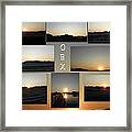 Obx North Carolina Sunsets Framed Print