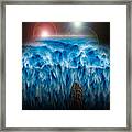 Ocean Falling Into Abyss Framed Print