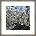 October Snow In Ct Usa Framed Print