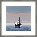 Offshore Oil Rig Framed Print