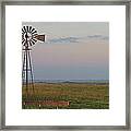 Oklahoma Windmill Framed Print