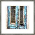 Old Blue Door Framed Print