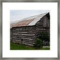 Old Log Building Framed Print