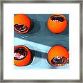 Orange Orbs Hdri Framed Print