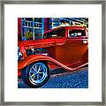 Orange Roadster Framed Print