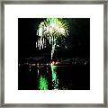 Osoyoos Lake Lights Up Framed Print