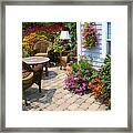 Outdoor Patio Framed Print