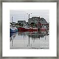 Overcast At Peggy's Cove Framed Print